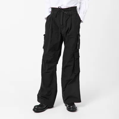 Dolce & Gabbana Multi-pocket Cotton-blend Cargo Pants In Black
