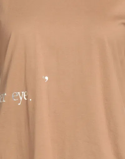 Max Mara Solid Color T-shirts In Brown