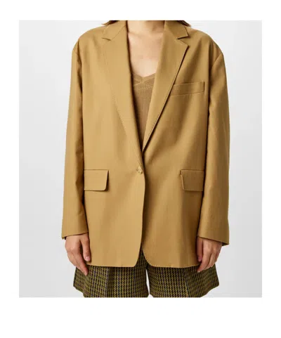 Max Mara Oversized Monica Blazer In Nude