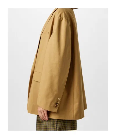 Max Mara Oversized Monica Blazer In Nude