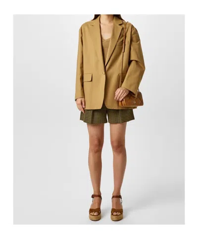 Max Mara Oversized Monica Blazer In Nude