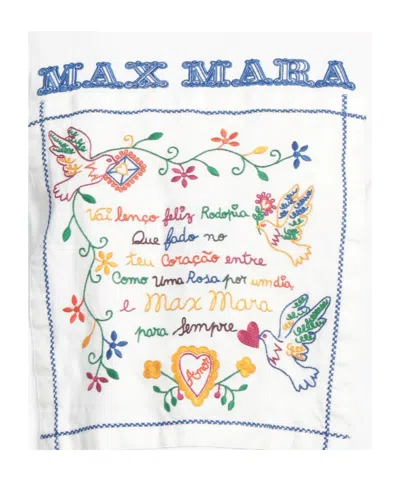 Max Mara Solid Color T-shirt In White