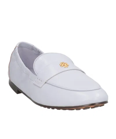 Tory Burch Plain Colour Loafers In White