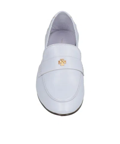 Tory Burch Plain Colour Loafers In White