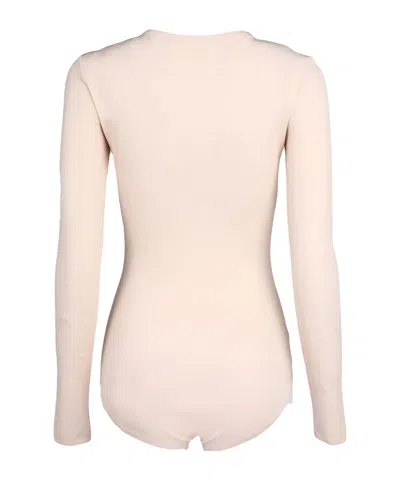 Maison Margiela Plain Colour Bodysuits In Neutral