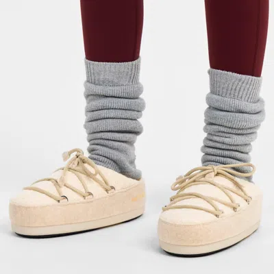 Moon Boot Simple Versatile Mule Shoes In Neutral