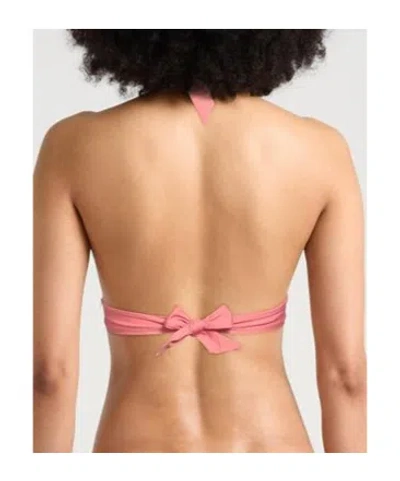 Max Mara Halter Triangle Bikini Top In Pink