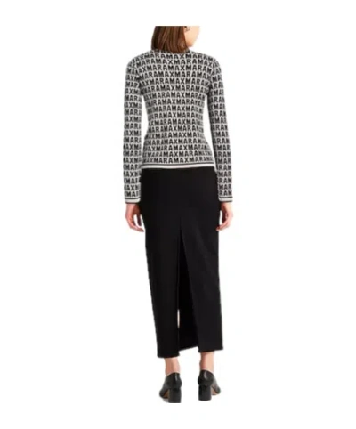 Max Mara Comfy Thin Wool Knit Sweater In Gray