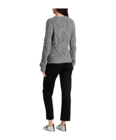 Sportmax Medium-thickness Knit Sweater In Gray