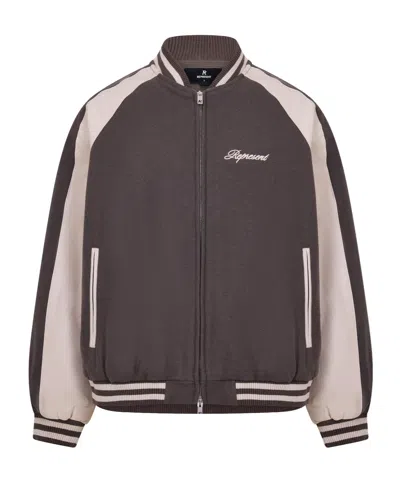 Represent Patchwork Sleeve Coat In Brown