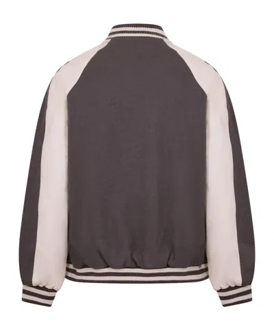Represent Patchwork Sleeve Coat In Brown