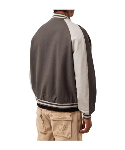 Represent Patchwork Sleeve Coat In Brown