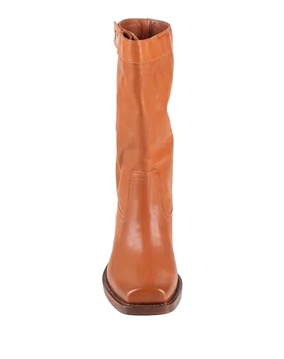 Isabel Marant Leather Calf Boot In Brown