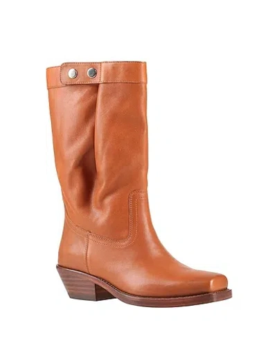 Isabel Marant Leather Calf Boot In Brown
