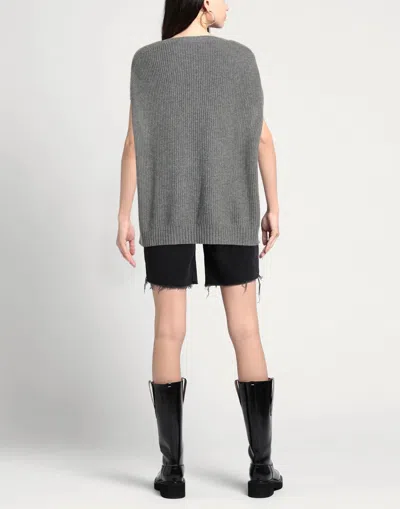 Weekend Max Mara Solid Color Knit Top In Gray