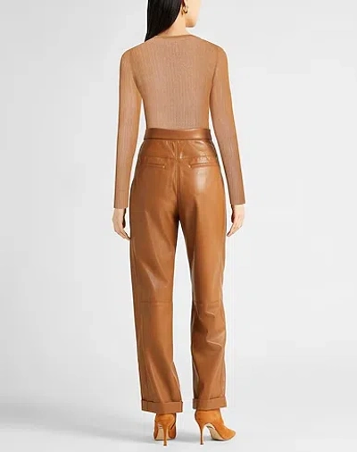Max Mara Solid Thin Knit Top In Nude