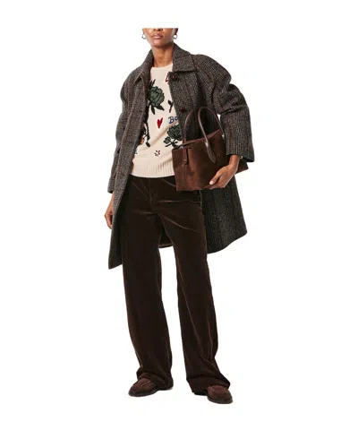 Weekend Max Mara Printed Coat In Gray