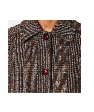 Weekend Max Mara Printed Coat In Gray