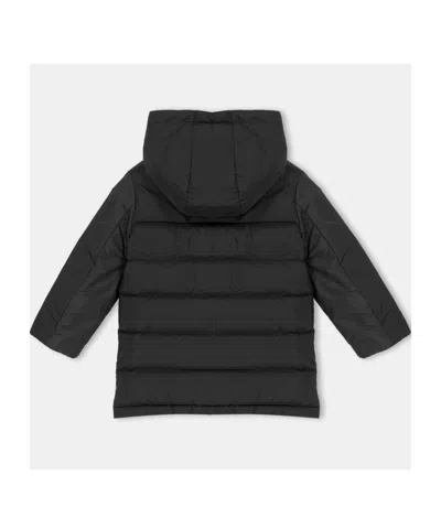 Moncler Logo Patch Down Jacket In Black