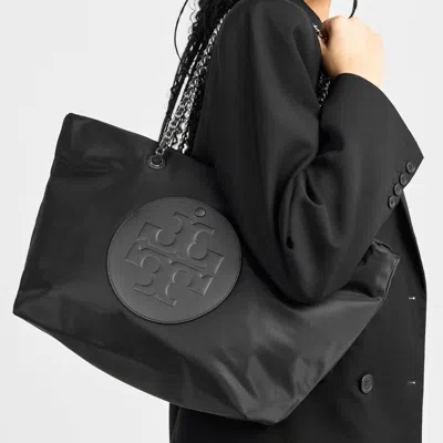 Tory Burch Ella Chain Tote In Black