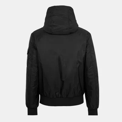 Moncler Solid Bomber Jacket In Black