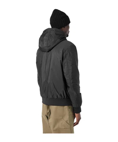 Moncler Solid Bomber Jacket In Black
