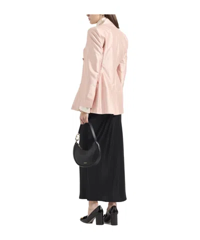 Max Mara Studio Woman Blazer Blush Size 8 Silk In Pink