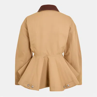 Alexander Mcqueen Oversized Jacket In Brown