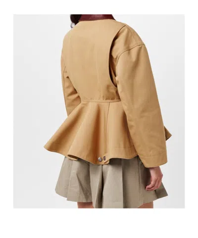Alexander Mcqueen Oversized Jacket In Brown