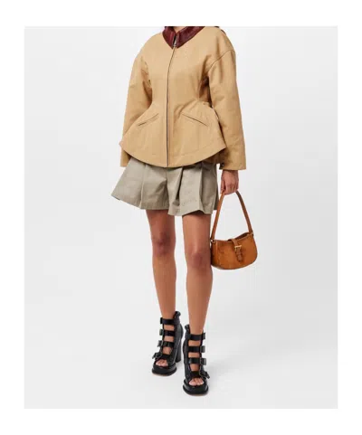 Alexander Mcqueen Oversized Jacket In Brown