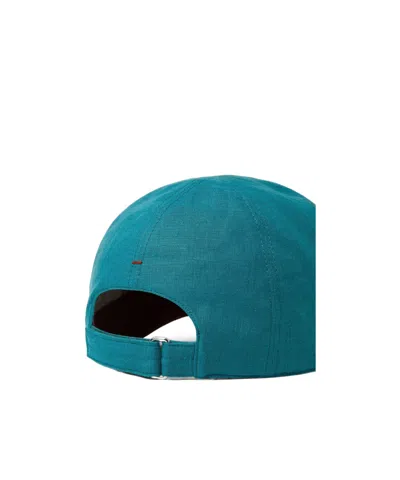 Loro Piana Baseball Cap In Blue