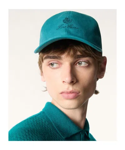 Loro Piana Baseball Cap In Blue