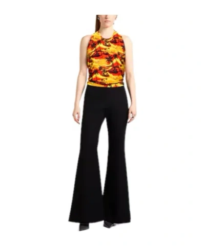 Balenciaga Printed Camisole Tank Top In Yellow