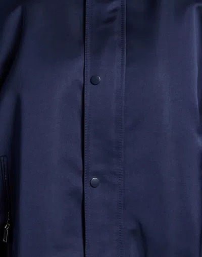 Maxco. Simple Solid Color Coat In Blue