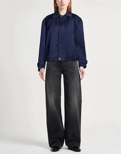Maxco. Simple Solid Color Coat In Blue