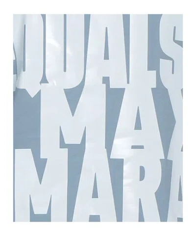 Max Mara Solid Printed T-shirt In Blue