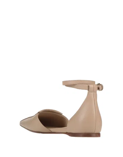 Max Mara Minimal Ballet Flats In Multi