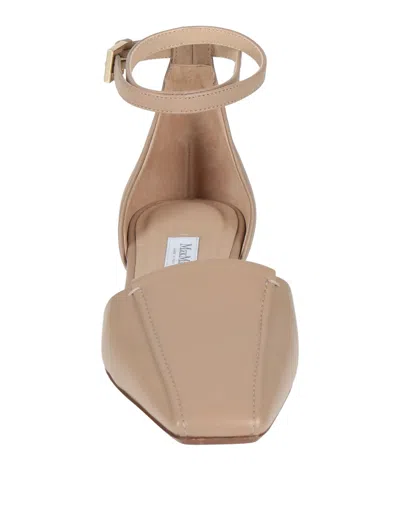 Max Mara Minimal Ballet Flats In Multi