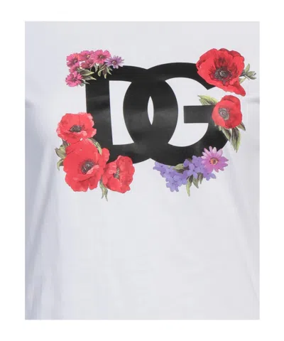 Dolce & Gabbana Printed T-shirts In White