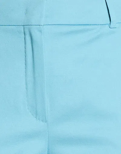 Max Mara Solid Color  Slim-fit Pants In Blue