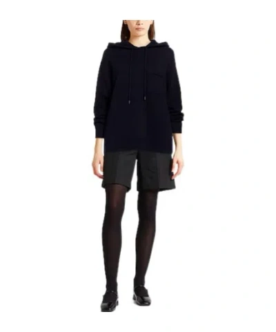 Max Mara Solid Knit Sweatshirt In Black