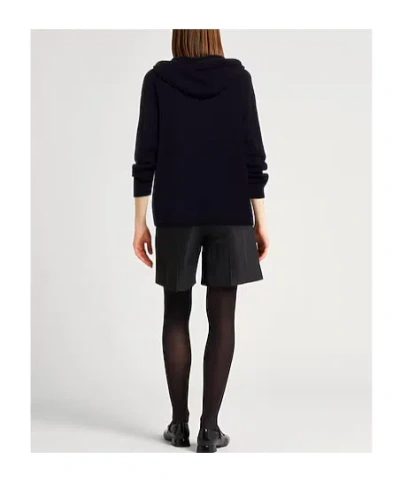 Max Mara Solid Knit Sweatshirt In Black
