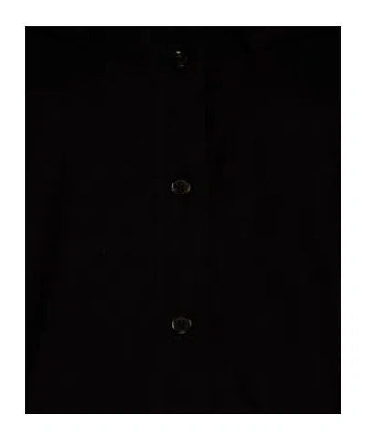 Ganni Solid Colour Shirts In Black