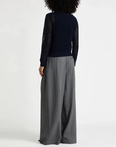 Rag & Bone Solid Long-sleeve Knit Top In Blue