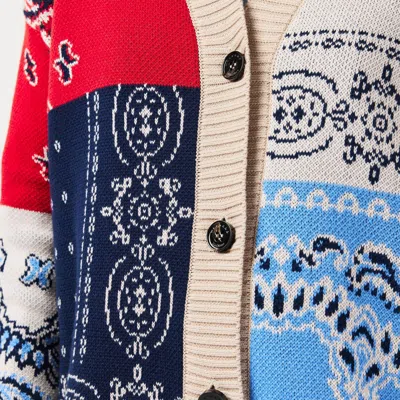 Weekend Max Mara Button-front Knit Cardigan In Multi