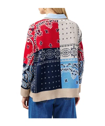 Weekend Max Mara Button-front Knit Cardigan In Multi