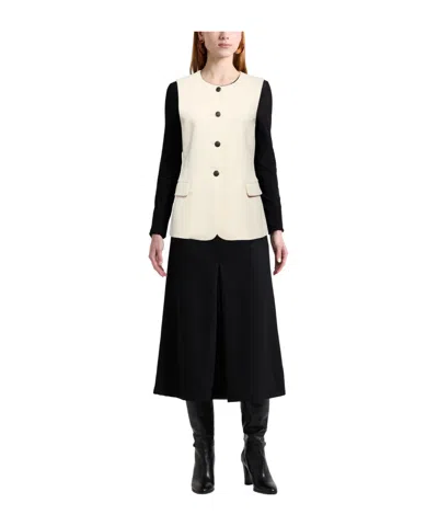 Rag & Bone Minimalist Sleeveless Jacket In Ivory