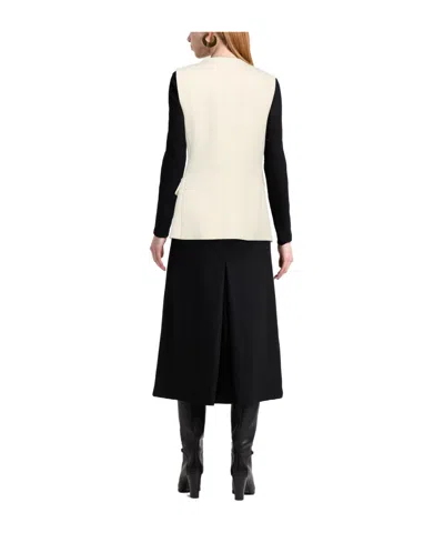 Rag & Bone Minimalist Sleeveless Jacket In Ivory