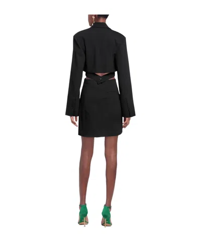 Jacquemus Short Dresses In Black