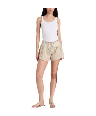 Burberry Solid Shorts In Neutral